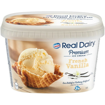 REAL DAIRY® French Vanilla Premium Ice Cream 1.5 L Tub, 1.5 LT