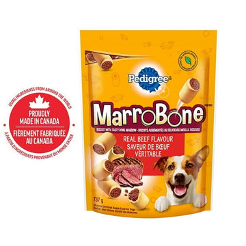 PEDIGREE Marrobone Adult Dog Treats – Real Beef Flavour with Real Bone Marrow - Vitamin Enriched, 737g - 3kg