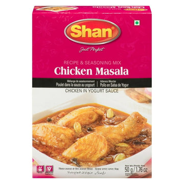 Shan Chicken Masala Seasoning Mix (50g) for Chicken Breast & Indian Curry, Chicken Tikka, & Marsala - Aromatic Masala for Chicken in Yogurt Sauce, 50 g