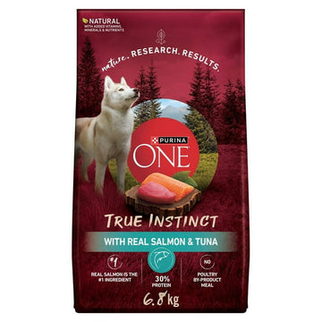 Purina ONE True Instinct Salmon & Tuna, Dry Dog Food, 1.72-12.4 kg