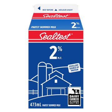 Sealtest 2% Milk, 473 mL