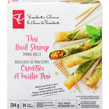 Thai Basil Shrimp Spring Rolls