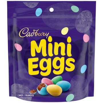 CADBURY Mini Eggs, CADBURY Mini Eggs Chocolatey Candy, CADBURY Mini Eggs Chocolate Bag, 151 g, CADBURY EVDY MINI EGGS 151G 12