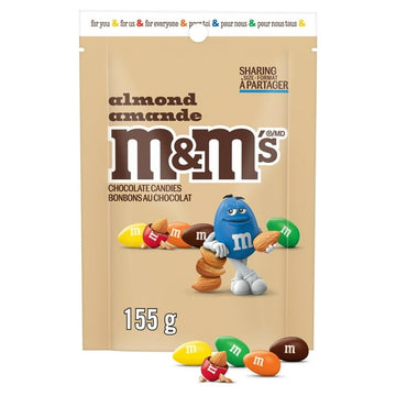 M&M'S, Almond Milk Chocolate Candies, Sharing Bag, 155g, GOI F&B - Item Short Description