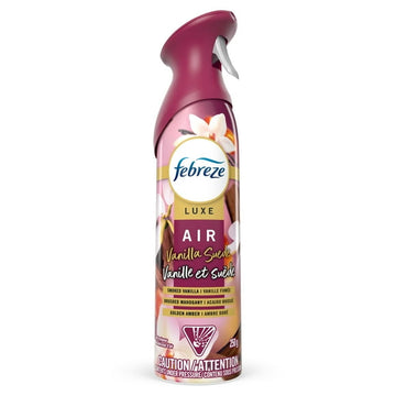 Febreze Air Freshener Spray, Odor-Fighting Room Spray, Vanilla Suede Scent, 250G