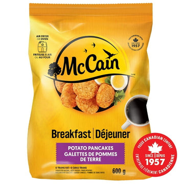 McCain® Potato Pancakes, Made in Canada from domestic and imported ingredients, 600g