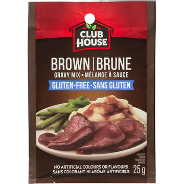 Club House, Dry Sauce/Seasoning/Marinade Mix, Brown Gravy, Gluten-Free, 25g