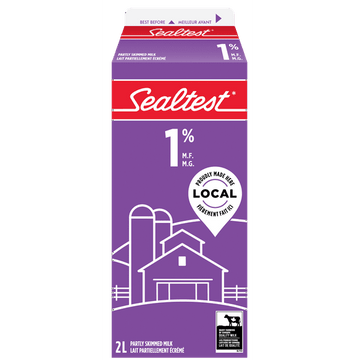 Sealtest Partly Skimmed 1% Milk, 2 L