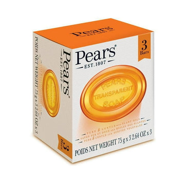 Pears Gentle Care Transparent Soap, 3 x 75 g