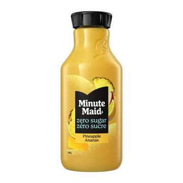 Minute Maid Zero Sugar Pineapple Bottle, 1.54 Liters, Minute Maid Zero Sugar Pineapple 1.54L