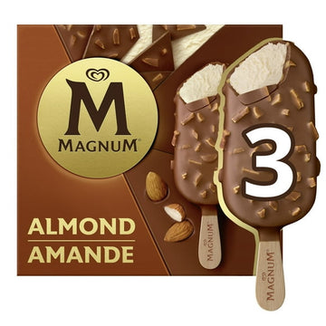 Magnum Almond Ice Cream Bars, 3 x 100 mL