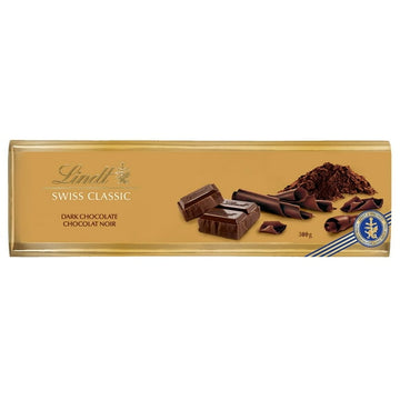 Lindt SWISS CLASSIC Gold Surfin Dark Chocolate Bar, 300 Grams, 300 g