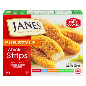 Janes Pub Style Breaded Chicken Cutlette Strips, 700g
