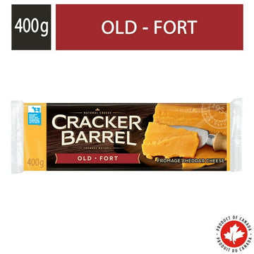 Cracker Barrel Cheddar Coloured Old Cheese, 400g