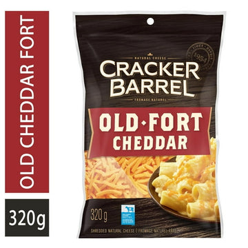 Cracker Barrel Old Cheddar Shredded Cheese, 320g