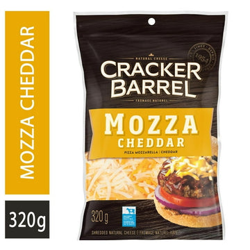 Cracker Barrel Mozzarella Shredded Cheese, 320g