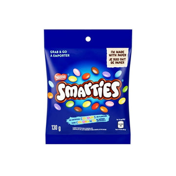 SMARTIES Candy Coated Milk Chocolate Pouch, 130g