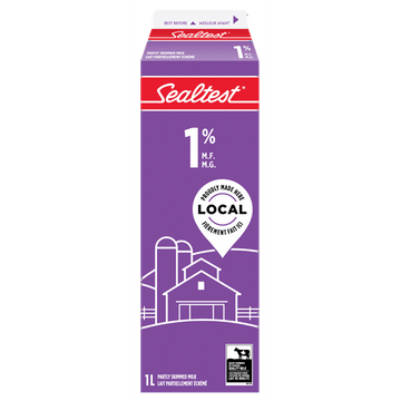 Sealtest Partly Skimmed 1% Milk, 1 L