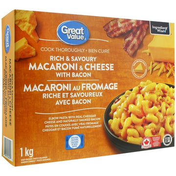 Great Value Rich & Savoury Macaroni & Cheese with Bacon, 1 kg