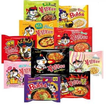 Samyang Buldak Noodles Mystery Variety Pack 130g ea (Pack Of 6)- Different Flavors