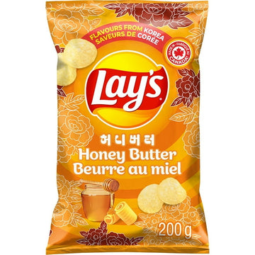 Lay's Honey Butter flavoured potato chips, 200 g.