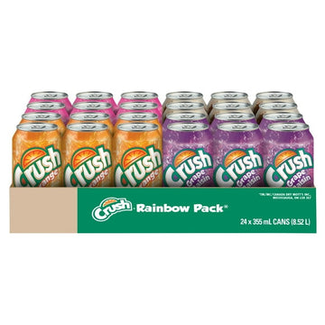 Crush Rainbow Pack 24 x 355 mL Tray, Cans, 24x355mL