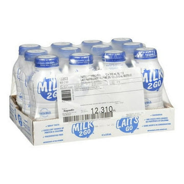 Milk 2 Go Milk 2% Ultra High Temperature Pasteurized 310ML/10.4 oz (12/Case)