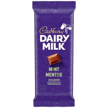 CADBURY DAIRY MILK Mint Chocolate Bar, Mint Flavoured CADBURY DAIRY MILK Milk Chocolate Bar, 90 g, CADBURY DAIRY MILK MINT 90G 21