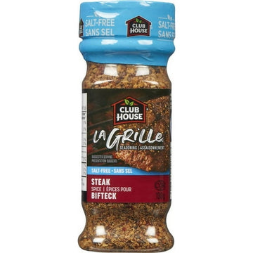 Club House La Grille Steak Seasoning, Salt-Free, 130 g, 130g