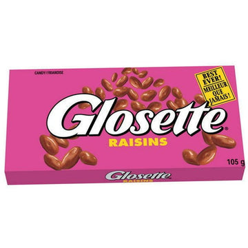 Glosette Chocolate Covered Raisins, 105 g