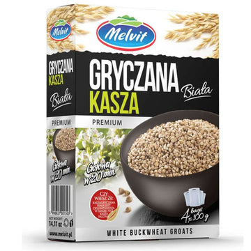 Melvit White Buckwheat Groats, 400g