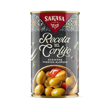 Marinated green olives "Receta del Cortijo" Sarasa 370