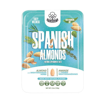 El Nogal Valencia Almonds Mediterranean Herbs, Tray 100g