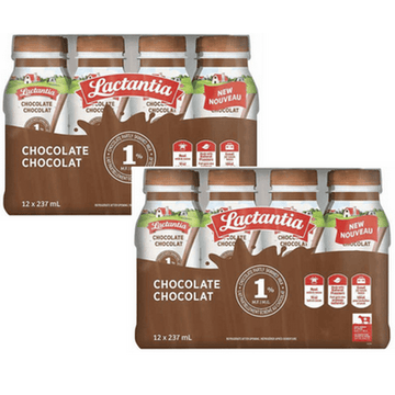 Lactantia Chocolate Milk 12 x 237 mL (2 Pack)