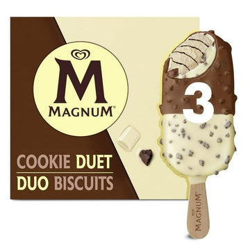 Magnum Cookie Duet Ice Cream Bar, 3 x 85 ml