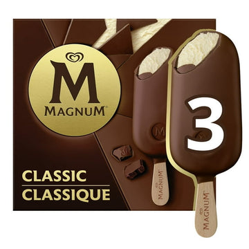 Magnum Classic Ice Cream Bars, 3 x 100 ml