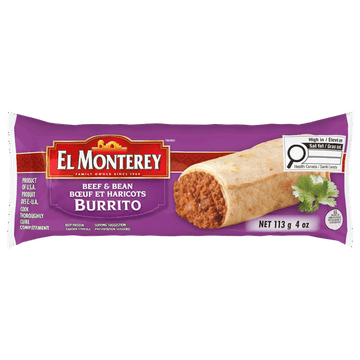 El Monterey Beef & Bean Burrito 113g, Beef & Bean Burrito