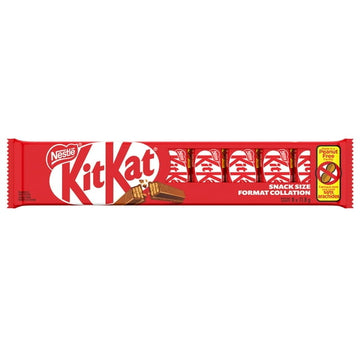 KITKAT Snack size bars, Crisp wafer coated in smooth milk chocolate, Prepared in a Canadian peanut-free facility, Individually wrapped, Ideal for sharing, Sustainably Sourced Cocoa, 94.4 g