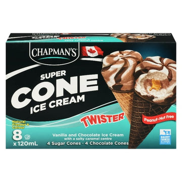 Chapman's Super Cone Twister Salty Caramel Centre, CHAP SALTY CAR TWISTER