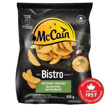 McCain® Bistro Selects™ Savoury Wedges, Made in Canada from domestic and imported ingredients, 650g