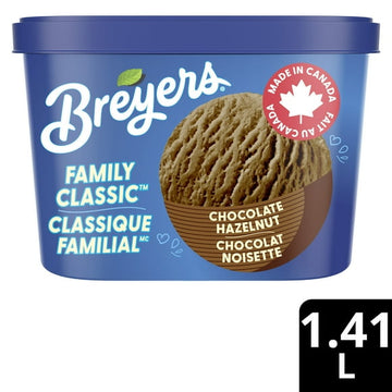 Breyers Chocolate Hazelnut Frozen Dessert, 1.41 L
