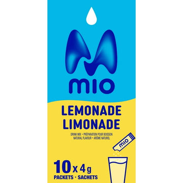 Mio Lemonade Drink Mix, 4 G Packets, 10 Ct Box, Powders, 10pk