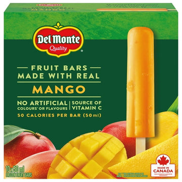 Del Monte Mango Frozen Fruit Bars 10 x 50 ml, 10 x 50 ML