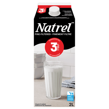 Natrel Fine-filtered 3.25% Homogenized Milk, 2 L