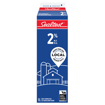 Sealtest Partly Skimmed 2% Milk, 1 L