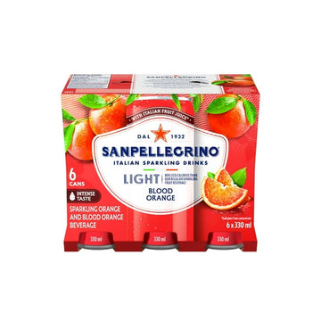 San Pellegrino Light Blood Orange, Sparkling Fruit Beverage, 25 Calories Per Serving, Made With Real Fruit Juice (From Concentrate), Bold And Flavourful, Crafted in Italy, 2 kg