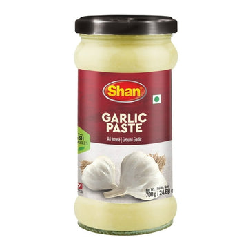 Shan Garlic Paste, 750g – Smooth & Aromatic Garlic Puree for Cooking, Marinades & Sauces – Convenient & Time-Saving Kitchen Essential, Shan Paste Garlic 6X700G