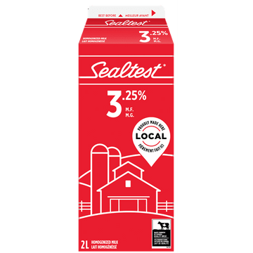 Sealtest Homogenized 3.25% Milk, 2 L