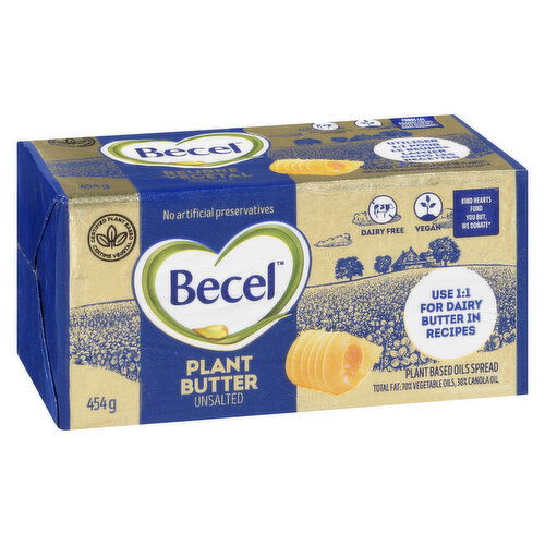 Becel plant butter unsalted 454g