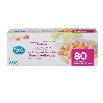 Great Value Snack Bags, 80 Bags